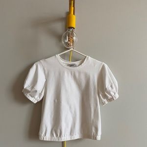 Puff Sleeve Cropped Tee